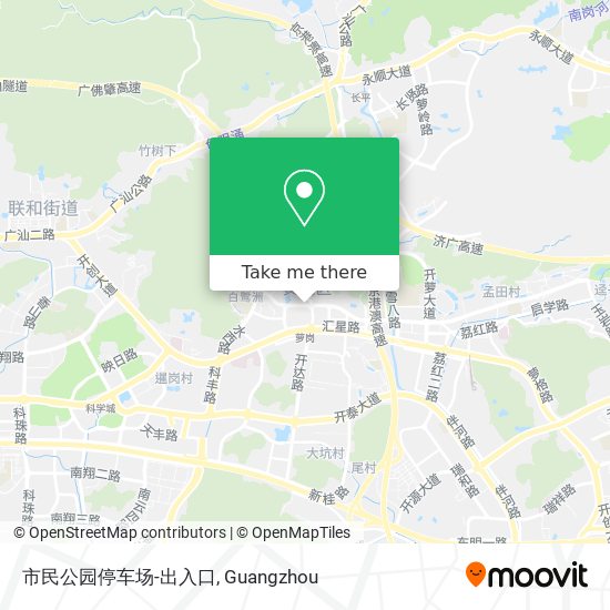 市民公园停车场-出入口 map