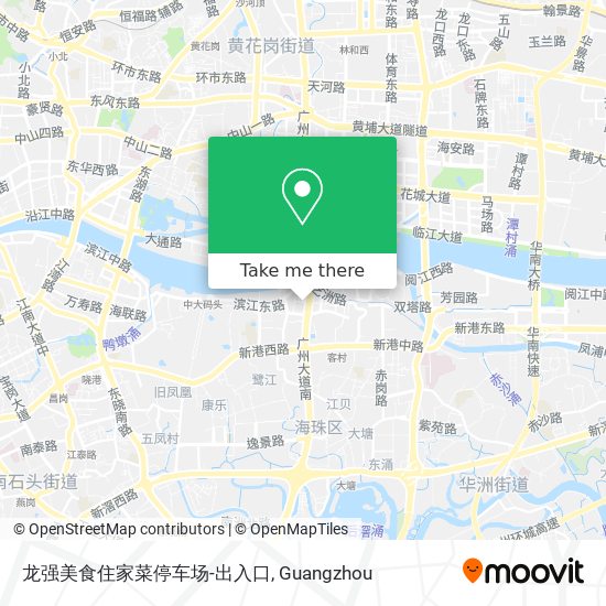 龙强美食住家菜停车场-出入口 map