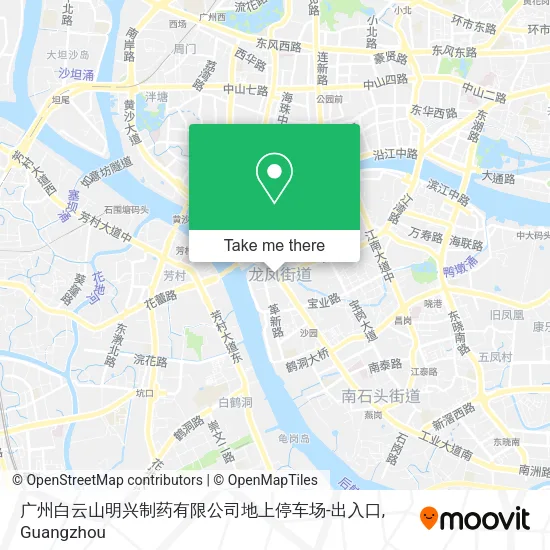 广州白云山明兴制药有限公司地上停车场-出入口 map