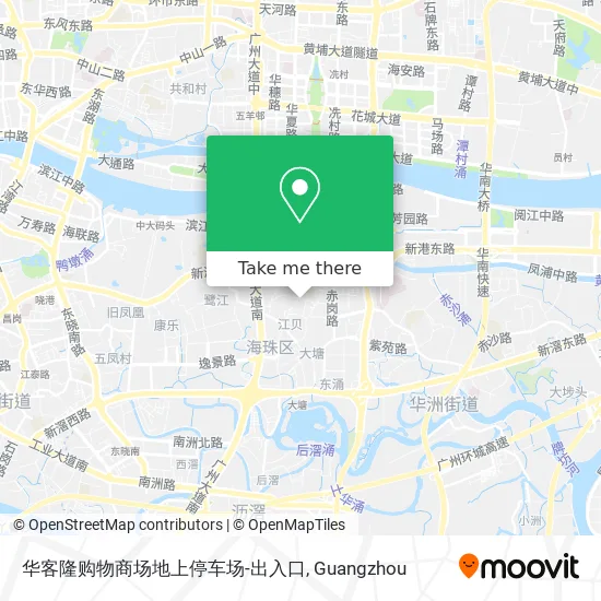 华客隆购物商场地上停车场-出入口 map