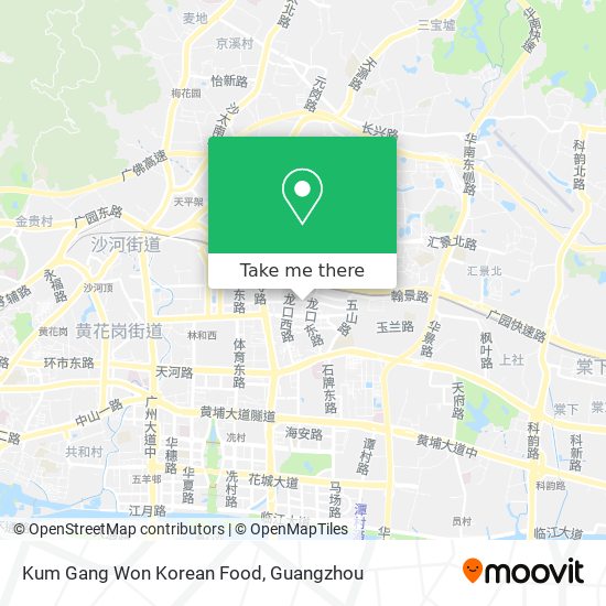 Kum Gang Won Korean Food map