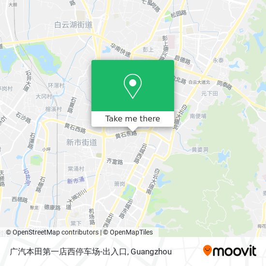 广汽本田第一店西停车场-出入口 map
