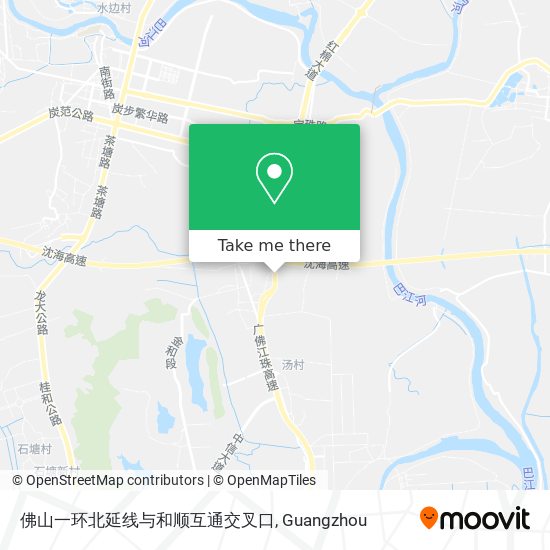 佛山一环北延线与和顺互通交叉口 map