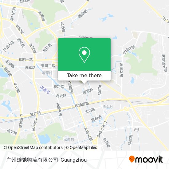 广州雄驰物流有限公司 map