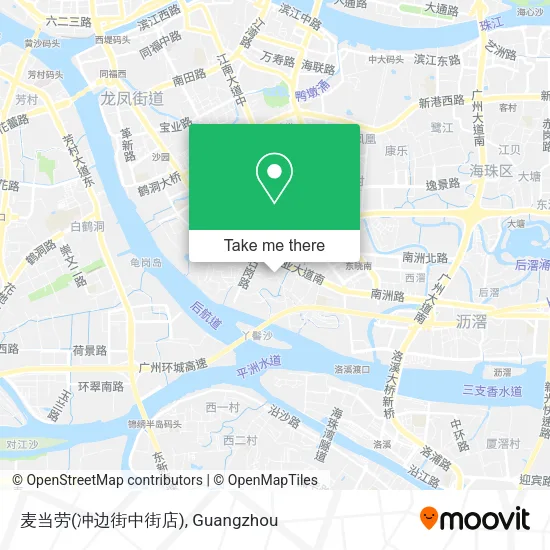 麦当劳(冲边街中街店) map