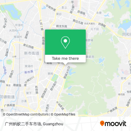 广州蚂蚁二手车市场 map