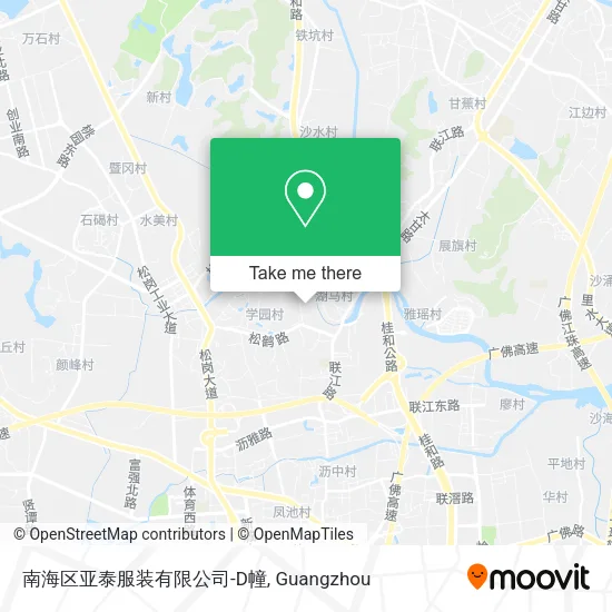 南海区亚泰服装有限公司-D幢 map
