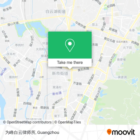 为峰白云律师所 map