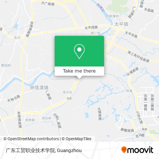 广东工贸职业技术学院 map
