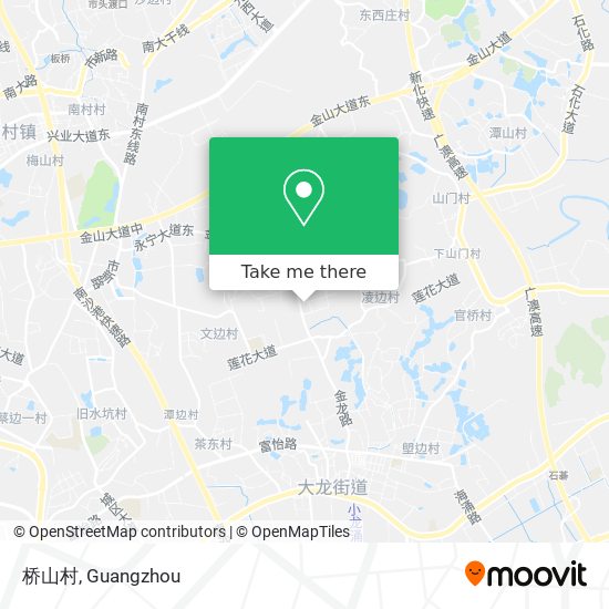 桥山村 map