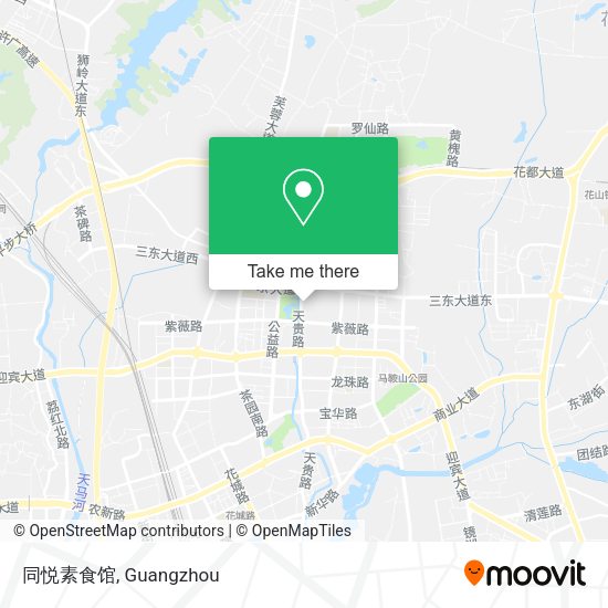 同悦素食馆 map