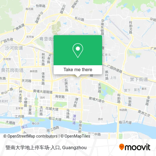 暨南大学地上停车场-入口 map