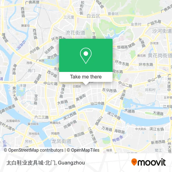 太白鞋业皮具城-北门 map