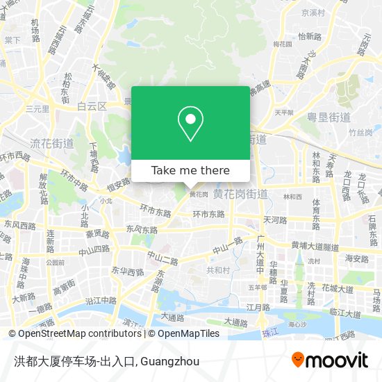 洪都大厦停车场-出入口 map