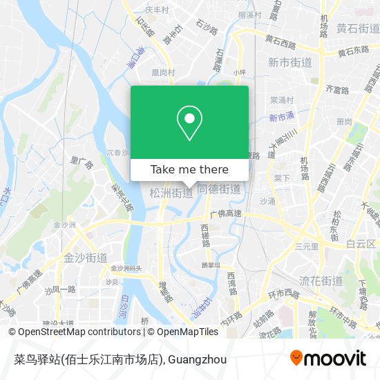 菜鸟驿站(佰士乐江南市场店) map