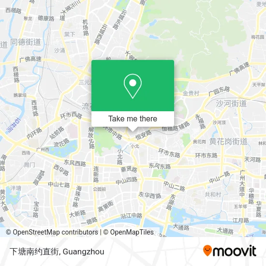 下塘南约直街 map