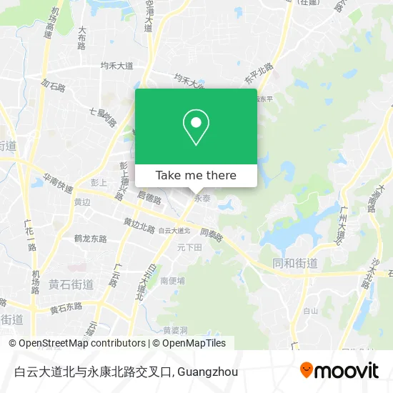 白云大道北与永康北路交叉口 map
