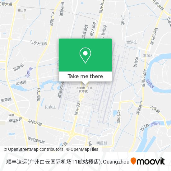 顺丰速运(广州白云国际机场T1航站楼店) map