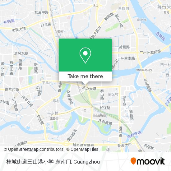 桂城街道三山港小学-东南门 map