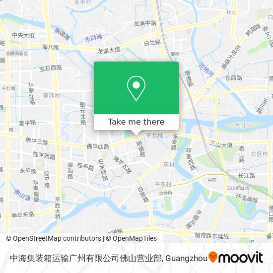 中海集装箱运输广州有限公司佛山营业部 map