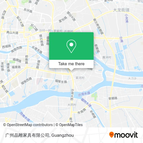 广州晶雕家具有限公司 map