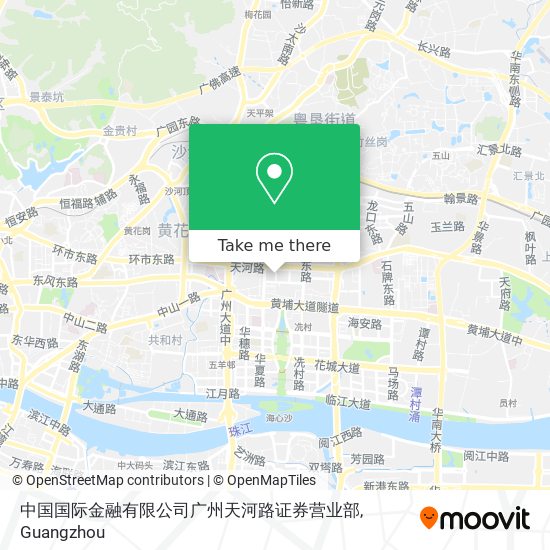 中国国际金融有限公司广州天河路证券营业部 map