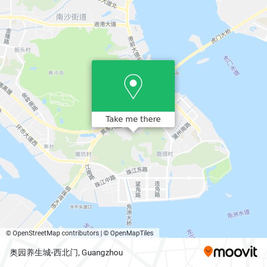 奥园养生城-西北门 map