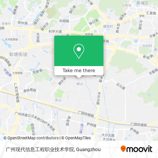 广州现代信息工程职业技术学院 map
