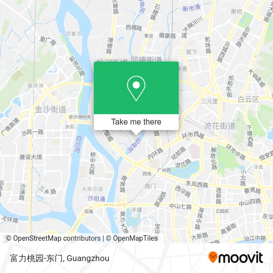 富力桃园-东门 map