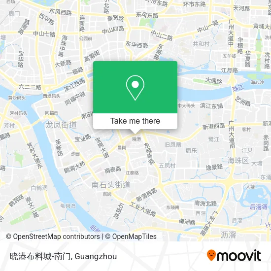 晓港布料城-南门 map