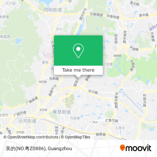美的(NO.粤Z0886) map