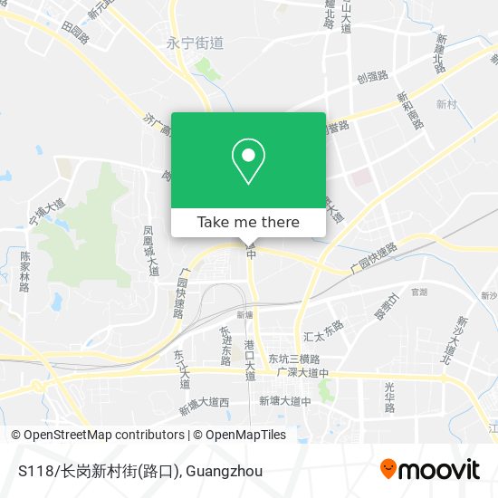 S118/长岗新村街(路口) map