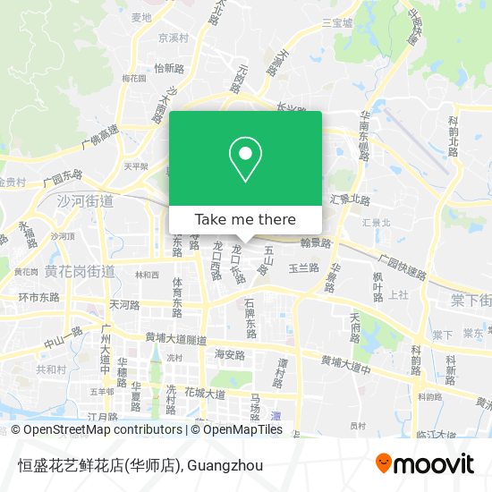 恒盛花艺鲜花店(华师店) map