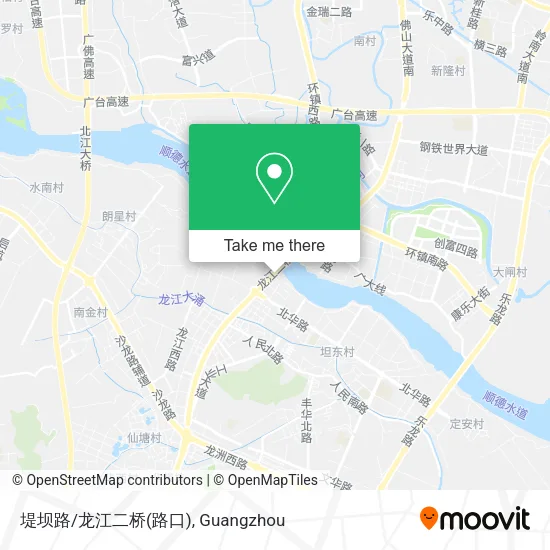 堤坝路/龙江二桥(路口) map