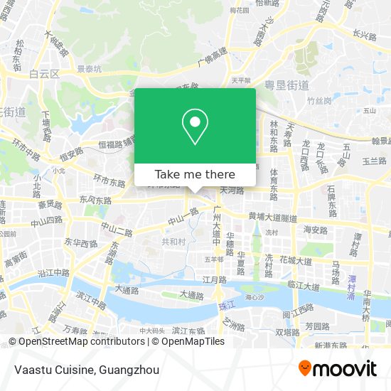 Vaastu Cuisine map