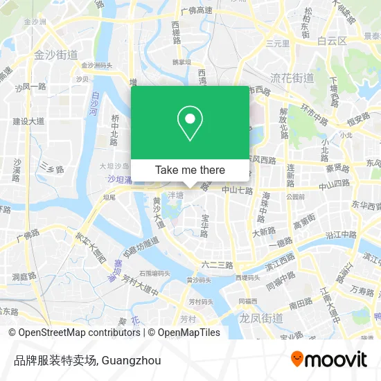 品牌服装特卖场 map