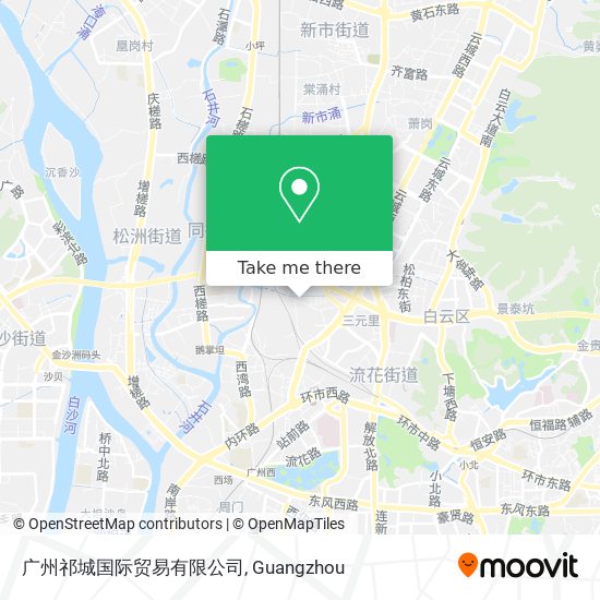 广州祁城国际贸易有限公司 map