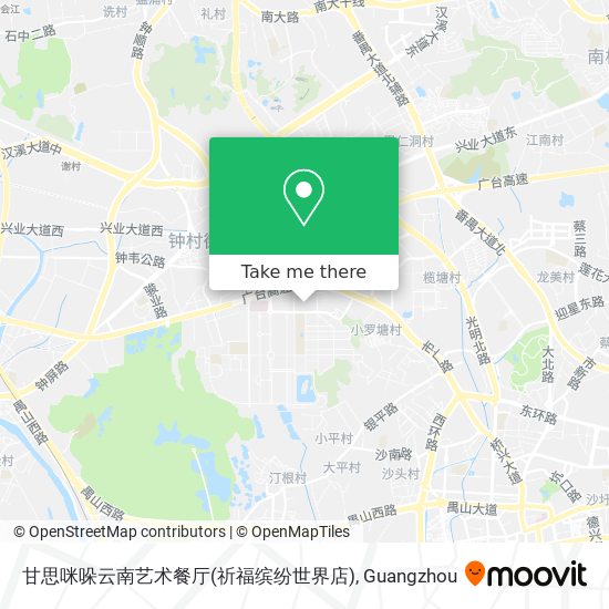 甘思咪哚云南艺术餐厅(祈福缤纷世界店) map