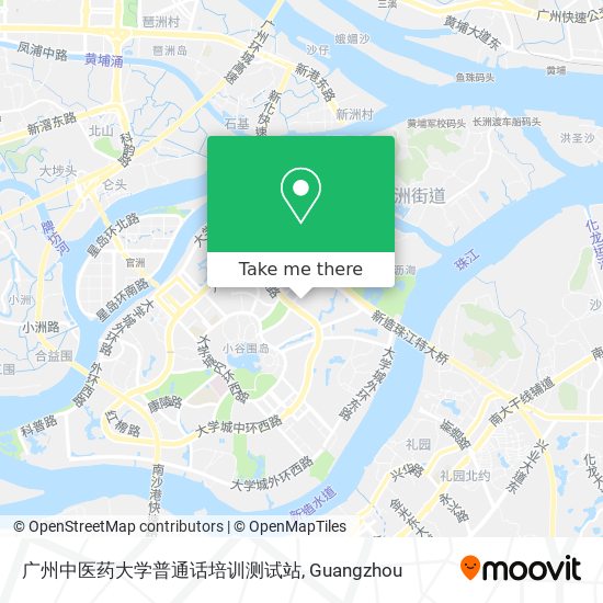 广州中医药大学普通话培训测试站 map