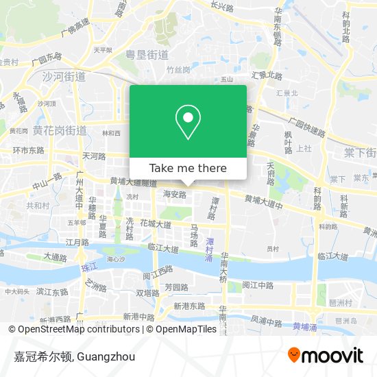 嘉冠希尔顿 map