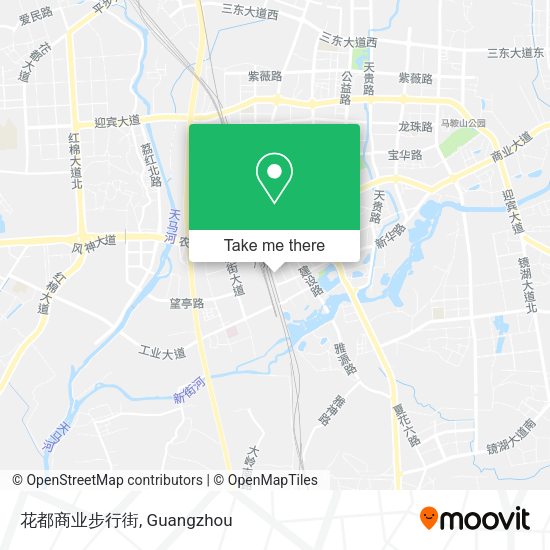 花都商业步行街 map