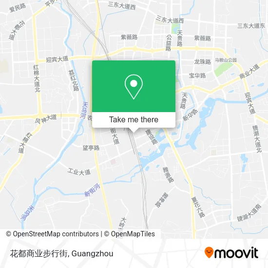 花都商业步行街 map