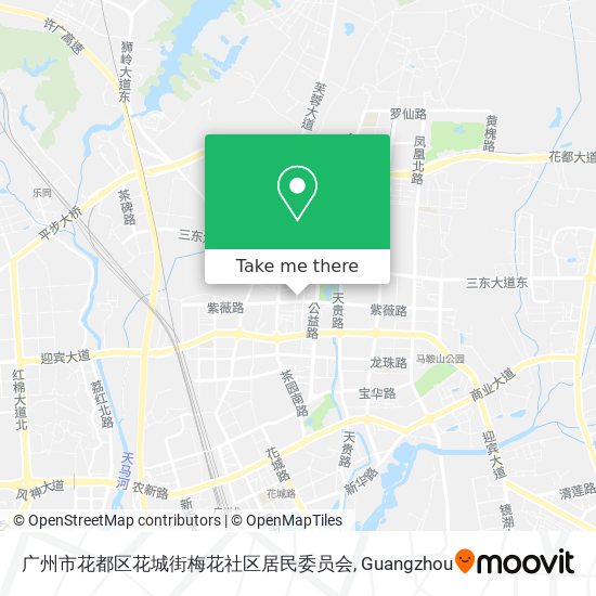 广州市花都区花城街梅花社区居民委员会 map