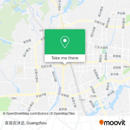 喜迎宾沐足 map