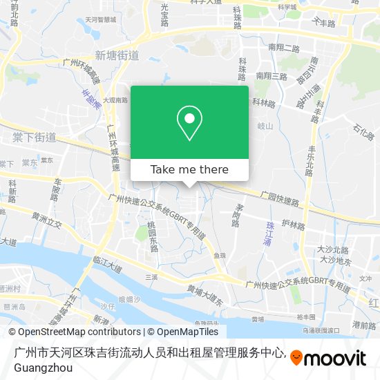 广州市天河区珠吉街流动人员和出租屋管理服务中心 map