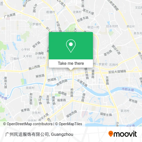 广州民追服饰有限公司 map
