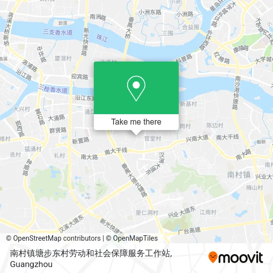 南村镇塘步东村劳动和社会保障服务工作站 map
