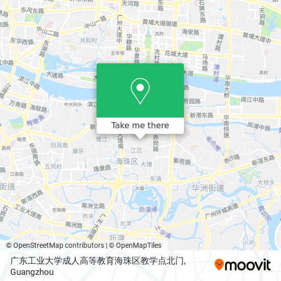 广东工业大学成人高等教育海珠区教学点北门 map