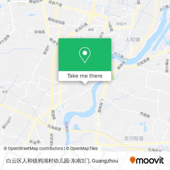 白云区人和镇鸦湖村幼儿园-东南2门 map