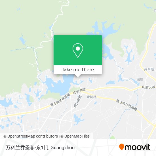 万科兰乔圣菲-东1门 map